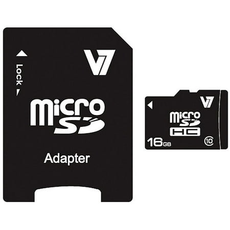 V7 16gb Micro Sdhc Class 10 + Adapter