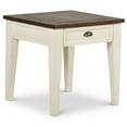 thumbnail image 2 of Home Square 1 Drawer End Table in Dark Oak and White - Set of 2, 2 of 9