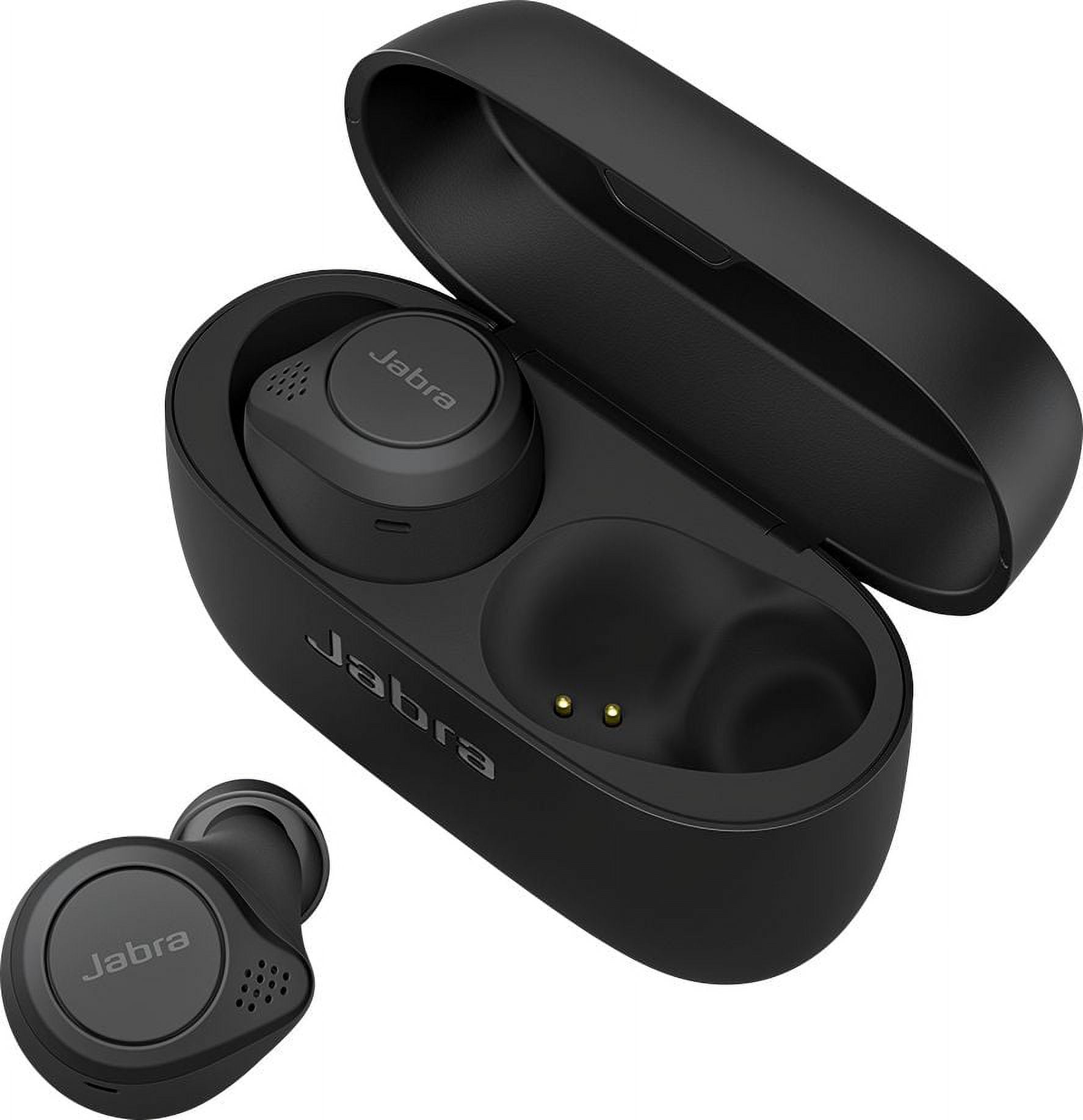 Restored Jabra - Elite 75t True Wireless Active Noise Cancelling In-Ear Headphones - Black (Refurbished)