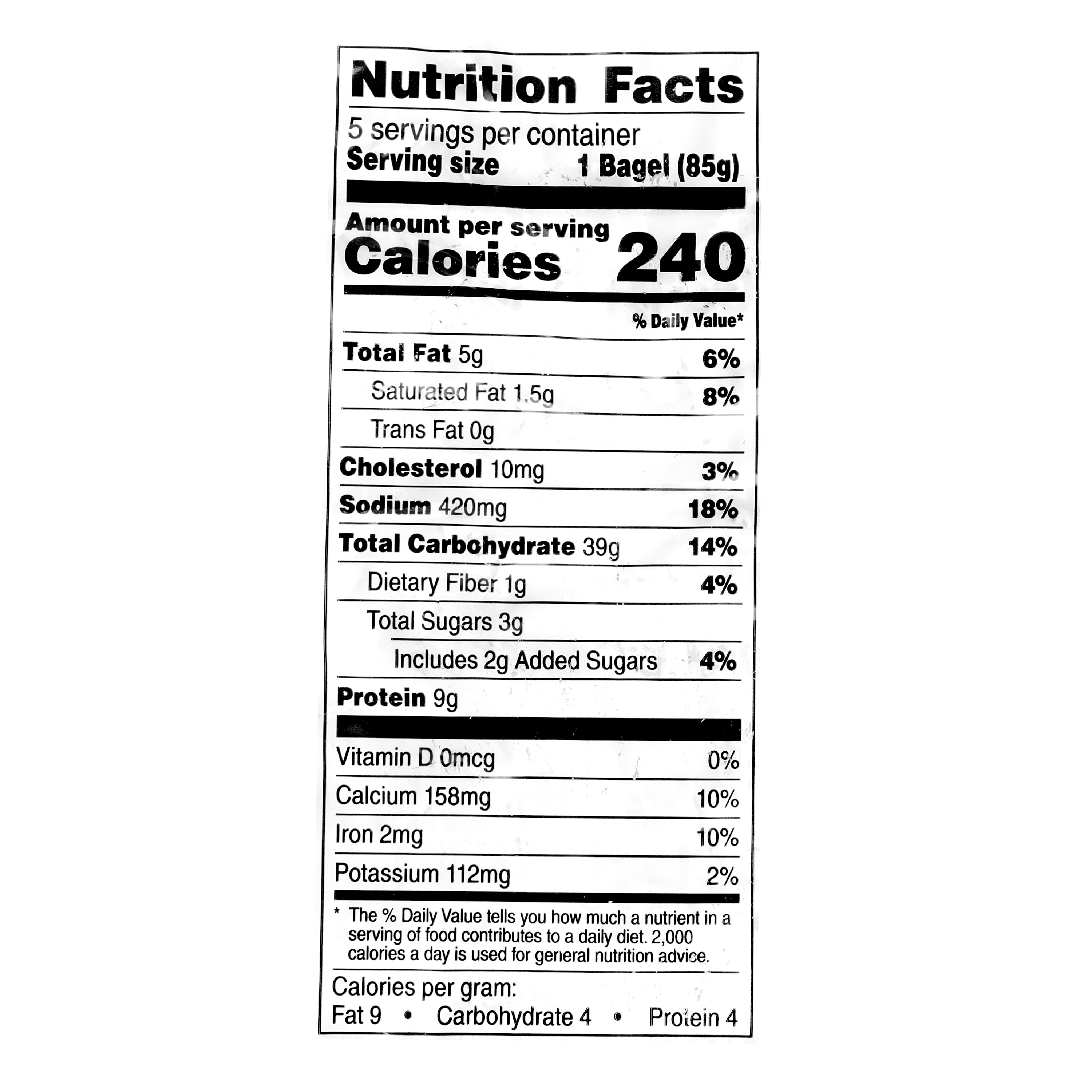 Sam's Choice Pre-Sliced Everything Bagel, 15 oz, 5 Count