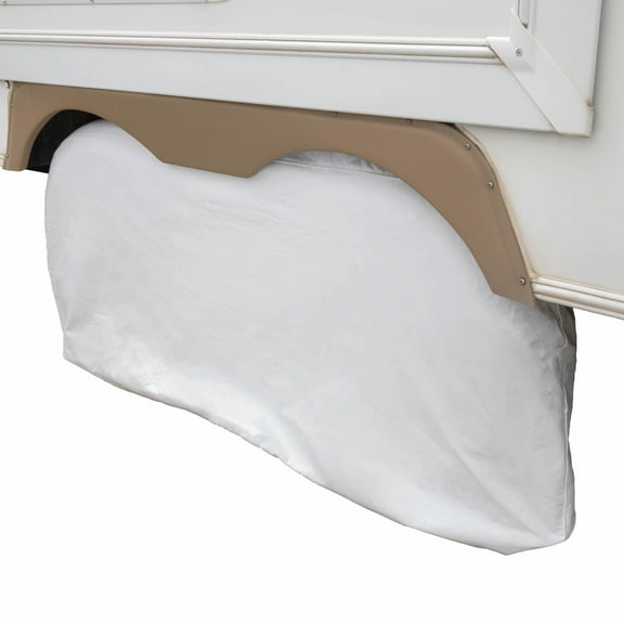 Modern Leisure® Sport RV Wheel Cover, Dual Axle, 27-30", White