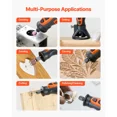thumbnail image 3 of 136-Piece Cordless Rotary Tool Kit-Compact DC8V Mini Power Tool with 5 Speeds(5000-30000RPM)for Engraving,Sanding,Polishing,Carving,Grinding,and Cutting Projects, 3 of 6