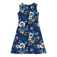 thumbnail image 5 of Delliss Girls Summer Sleeveless Dress Tropical Print Skater Twirly Dresses 4-14Years, 5 of 8