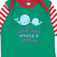 thumbnail image 4 of Inktastic My Great Aunt Whale-y Loves Me Boys or Girls Long Sleeve Baby Bodysuit, 4 of 5