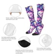 thumbnail image 3 of Fotbe Skull rainbow mushroom colorful Calcetas Divertidas Estampadas para Hombre y Mujer, Calcetas de Algodón hasta la Rodilla para Caminar, Correr, Enfermería y Embarazo, 3 of 6