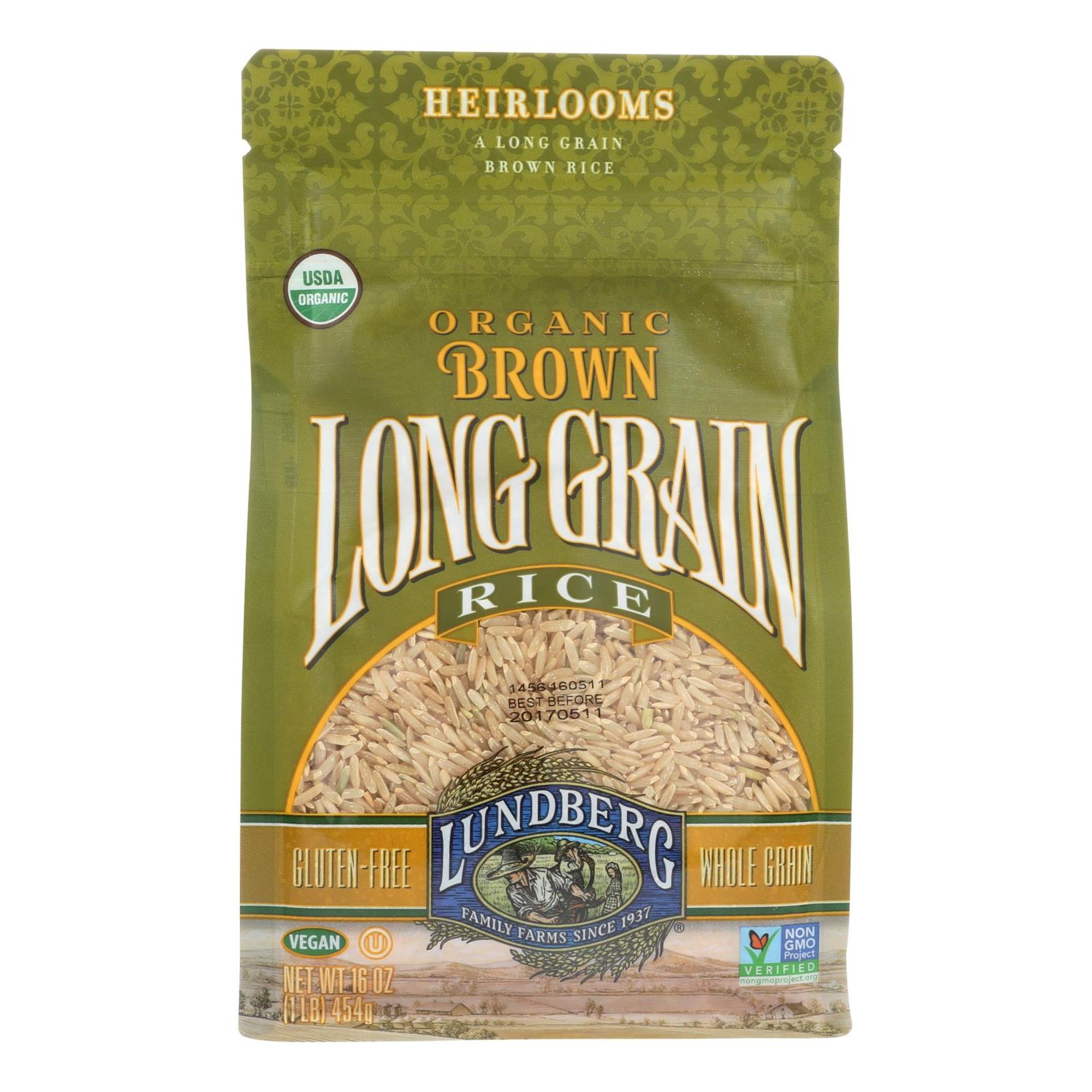 Lundberg Family Farms Organic Brown Long Grain Rice, 1 Lb