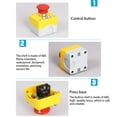 thumbnail image 4 of Riwesomey Parada de emergencia a prueba de agua, pequeño botón pulsador multiusos, caja de interruptores a prueba de polvo, interruptores de Herramientas eléctricas, 4 of 6
