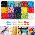 thumbnail image 1 of MesaSe Ensemble de Boutons-Pression en Plastique T5 Outil de Boutons-Pression Multicolore Professionnel Résine Bouton Rond DIY Sans Couture pour Couture Tissu Artisanat, 1 of 10