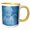 Yellow/White, variant on 3drose, Blue Cherub, 11oz Two-tone Yellow Mug