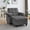 Dark Gray, variant on 6-Position Adjustable Convertible Chaise Lounge Sleeper Chair with Storage, Modern Recliner Armchair with Swivel Tray Table & USB Port, Multi-Functional Tufted Accent Chair for Small Space