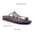 thumbnail image 2 of Sandalias tipo flip flop Plaka Relief para mujer, con soporte de arco, rojas, talla 8, 2 of 6