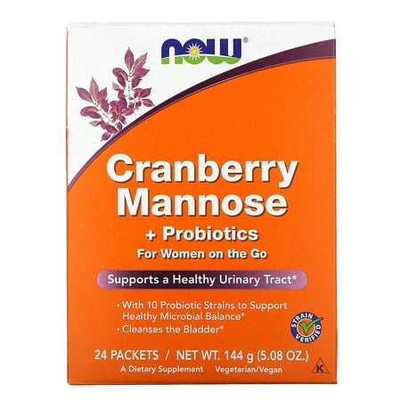 UPC 733739028129 product image for Cranberry Mannose + Probiotics 24 Packets by NOW Foods | upcitemdb.com