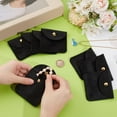 thumbnail image 2 of 12Pcs Jewelry Pouches Soft Velvet Jewelry Pouches Black Rectangle Jewelry Gift Bags with Snap Button Portable Storage Bag for Rings Necklaces Earrings Bracelets Organizer DIY, 2 of 5