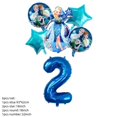 thumbnail image 3 of Juego de globos con temática de Frozen 2 de Disney, decoraciones de cumpleaños de Elsa y Anna, vajilla desechable, platos de papel de la Reina de las Nieves, suministros para fiestas, 3 of 5