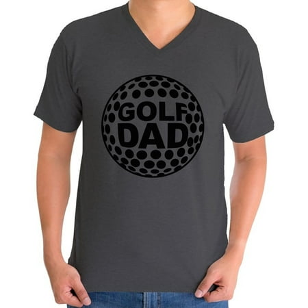 Wool V-neck Golf - Awkward Styles Men's Golf Dad Graphic V-neck T-shirt Tops Black Sport Dad Father`s Day Gift Idea