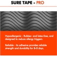 thumbnail image 3 of Sure Tape Water Resistant pro Synthetic Kinesiology Tape Roll Therapeutic Sports Tape Latex Free, 20 Precut, 10” Strips, 3 of 8