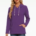 thumbnail image 3 of Bearsland Women’s Fleece Maternity Nursing Sweatshirt Casual Breastfeeding Hoodie, 3 of 7