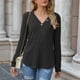 thumbnail image 5 of ICHUANYI Clearance Women's And Winter Fashion Solid Knitted Button Tops T-shirt ICHUANYI "ICHUANYI", 5 of 8