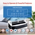 thumbnail image 3 of 10000 BTU Portable AC Unit for Rooms up to 450 Sq Ft, 3-in-1 Air Conditioner, Dehumidifier & Fan, Ultra-Quiet Sleep Mode, Self-Evaporating Cooling with Remote & Window Kit Included, 3 of 8