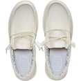 thumbnail image 3 of HEYDUDE Men Wally Stretch Canvas Slip-On Moccasins Stone White, 12, 3 of 6