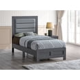 thumbnail image 5 of Plano Gray Wood Frame Twin Panel Bed, 5 of 6