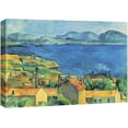 thumbnail image 2 of HFDF Bay of Marseille, View from L'Estaque by Paul Cezanne Canvas Print Wall Art Famous Painting Reproduction - 14x11inch Framed, 2 of 5