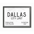 thumbnail image 2 of The Stupell Home Decor Collection Dallas City Limit Canvas Wall Art, 2 of 2