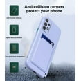 thumbnail image 4 of Compatible with Samsung A32 4G Case with Card Holder Shockproof Phone Cases for Samsung Galaxy A32 4G Anti-Scratch Silicone TPU Protective Case (Samsung A32 4G, Purple), 4 of 7