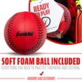 thumbnail image 5 of Franklin Sports Neo-Grip Kids Teeball Glove + Ball Set, 9 in, Red, Left Hand Throw, 5 of 9
