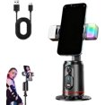 thumbnail image 1 of Built-in AI Camera Smart Auto-Tracking Phone Stand, 360° Rotating Auto Tracking Phone Stand, AI Gesture Control, for Vlog Shooting, and Streaming (Pro Version - 2 Fill Lights), 1 of 7