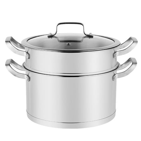 

1Pc Creative Cookware Durable Home Soup Pot Kitchen Pot Steaming Pot (Silver)