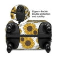 thumbnail image 4 of Easygdp Sunflowers and Bees Print Elastic and Washable Suitcase Protective Cover with Hidden Zipper Fits 18-32 inch Luggage -Large, 4 of 9