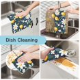 thumbnail image 2 of Yayeee 6 Pack Kitchen Dish Cloths Set for Washing Soft Drying Absorbent Microfiber Towels, Lemon Flowers, 2 of 9