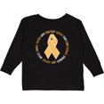 thumbnail image 3 of Inktastic Word Circle-Childhood Cancer Awareness Boys or Girls Long Sleeve Toddler T-Shirt, 3 of 5