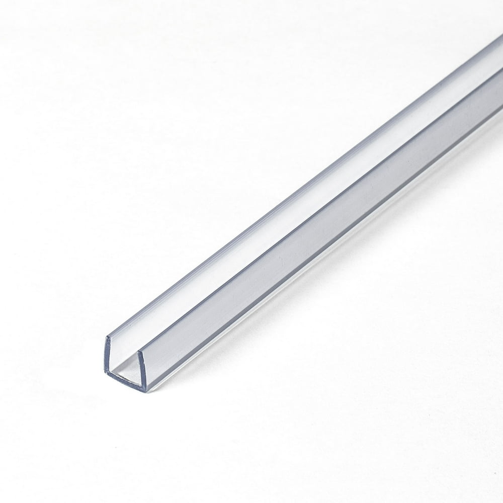Outwater Plastics 141Cl Clear 1/4" Rigid Vinyl Clear Plastic UChannel