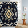 thumbnail image 2 of Bathroom Shower Curtain Ethnic Style Aztec Navaj Geometric Retro Pattern Waterproof Shower Curtains with Hooks, Abstract Art Bath Curtains Bathtub Curtain Home Decor 36x72in, 2 of 9