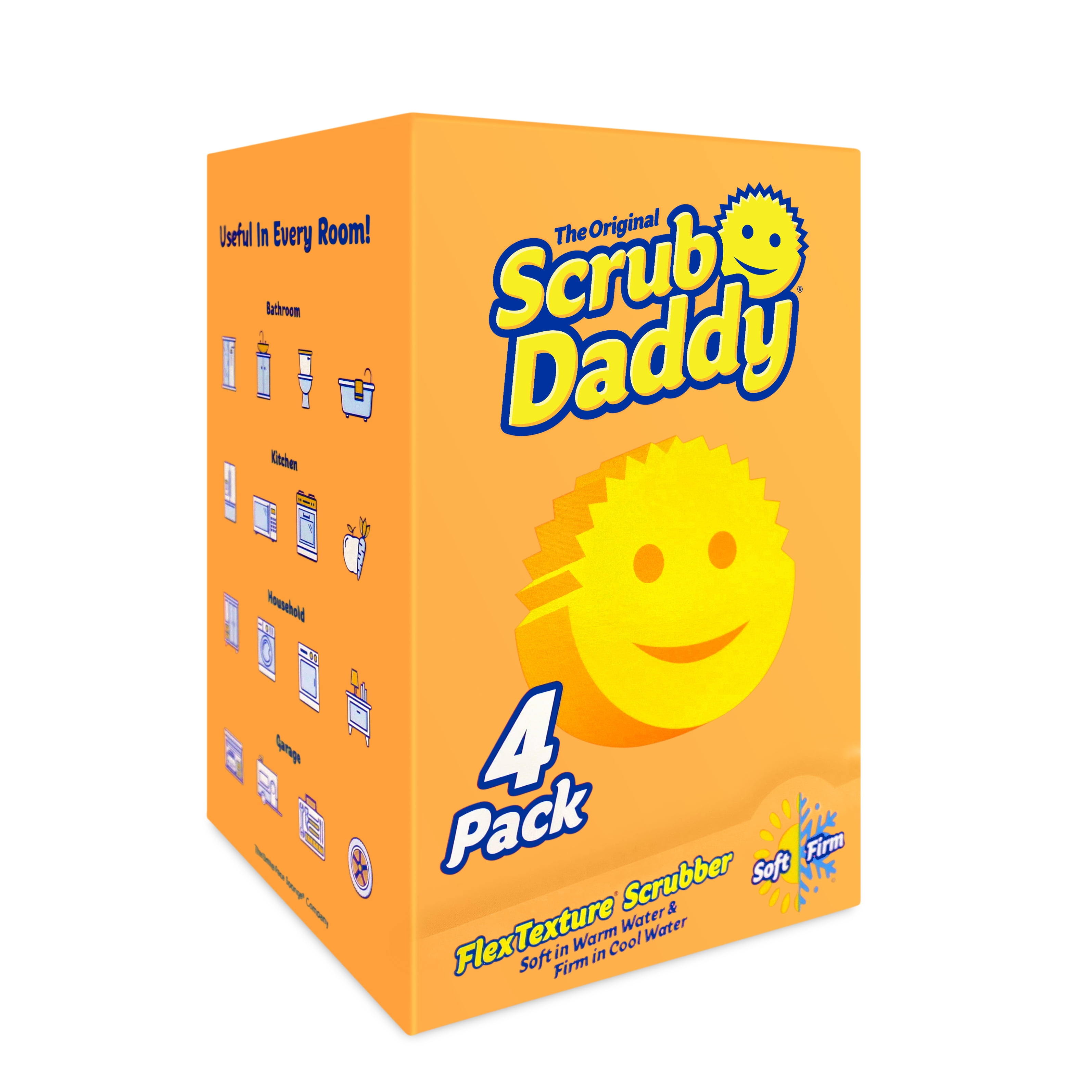 Scrub Daddy Original with Scrub Mommy Non-Scratch Cleaning Sponges, 8 Count