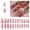 style3, variant on RAGUPEL 24Pcs Glue on Nails for Women,Pink Sequins Square Nails,Heart Nails Press Ons,Press on Nails Long for Party,Daily Life,Taking Pictures,Dating,Style1