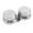 With Lid, variant on simhoa Double Stainless Steel Round Dipper Palette Clip Container for Oil mediums With Lid