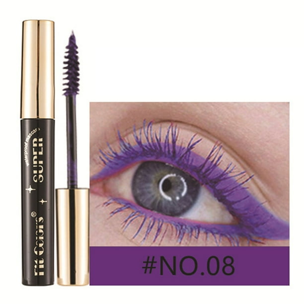 onlyliua para Interior/Exterior Colores Máscara de Pestañas Color de Ojos Máscara de Pestañas de Secado Rápido Rizado Alargamiento Maquillaje Alargamiento de Ojos, Lifting,