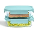 thumbnail image 2 of MHSIOAP-Bentgo Glass Leak-Proof Food Storage Set - 4-Piece Glass Containers with BPA-Free Airtight Lids, Reusable & Durable for Leftovers & Meal Prep - Microwave, Freezer, Oven & Dishwasher Safe (Sof, 2 of 4