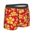 thumbnail image 4 of Uemuo Red Vintage Flowers Pattern Men's Boxer Briefs,Trunk Anti-Chafing,Comfortable, Durable, and Stylish Underwear-Small, 4 of 9