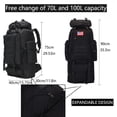 thumbnail image 4 of Mochila de Senderismo W WINTMING 70L/100L Mochila de Camping MOLLE, 4 of 7