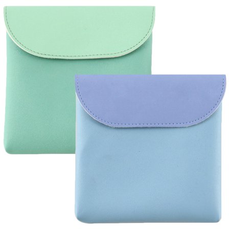 TEHAUX Practical Period Pouch for Pads and Small Items, Assorted Colors, PU Material, Portable and Lightweight