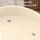 thumbnail image 4 of Mesa lateral con ruedas crema | Mesita auxiliar móvil, estante de plástico de 2 niveles, mesilla de noche extraíble, muebles compactos que ahorran espacio para dormitorio, salón, baño, vestíbulo, 4 of 6