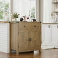 thumbnail image 5 of Homfa Kitchen Buffet Sideboard with Drawer, Compact Coffee Bar with Adjustable Shelf for Dining Room, Rustic Brown, 5 of 9