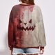 thumbnail image 5 of Sudadera informal de manga larga con cara de calabaza de Halloween para mujer para otoño e invierno, 5 of 5