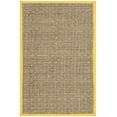 thumbnail image 3 of SAFAVIEH Natural Fiber Arbor Bordered Area Rug, Natural/Gold, 2' x 3' - Coastal Design, Natural & Gold, Seagrass, Ideal for Entryway, Kitchen, Living Room, Office, Bathroom, Bedside, 3 of 12