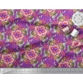 thumbnail image 2 of Soimoi Cotton Duck Fabric Floral,Hummingbird & Squirrel Animal Print Fabric by The Yard 56 Inch Wide, 2 of 3