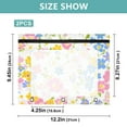 thumbnail image 3 of Colorful Flowers 3-Ring Binder Pouches A4 Size Zipper Pocket File Storage 2 Packs, 3 of 6